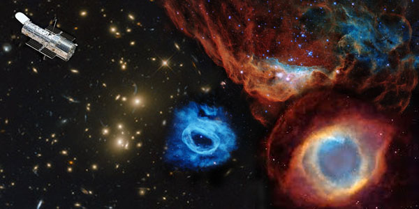 Collage Hubble Fotos into sound.