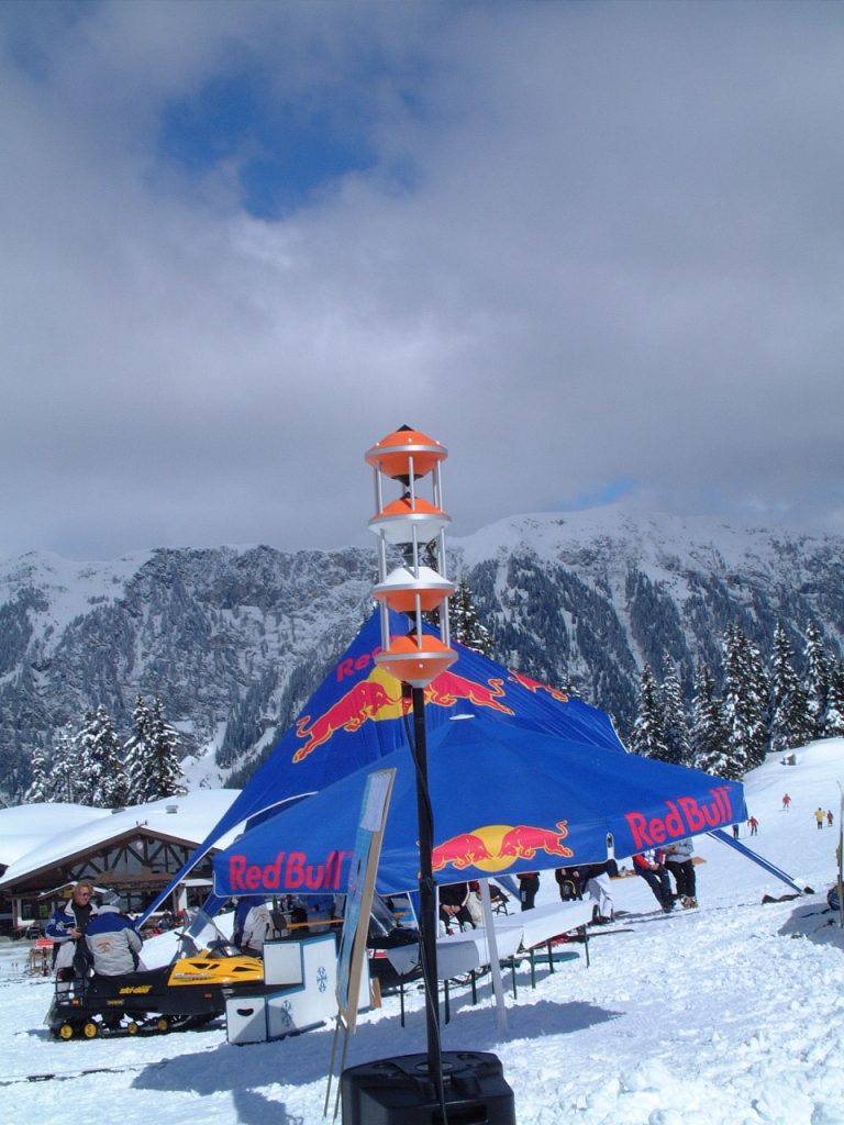 NewTec Loudspeaker Ratschings RedBull ski race